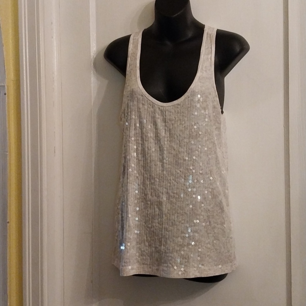 J CREW SEQUINS SLEEVELESS TANKTOP Size XS
